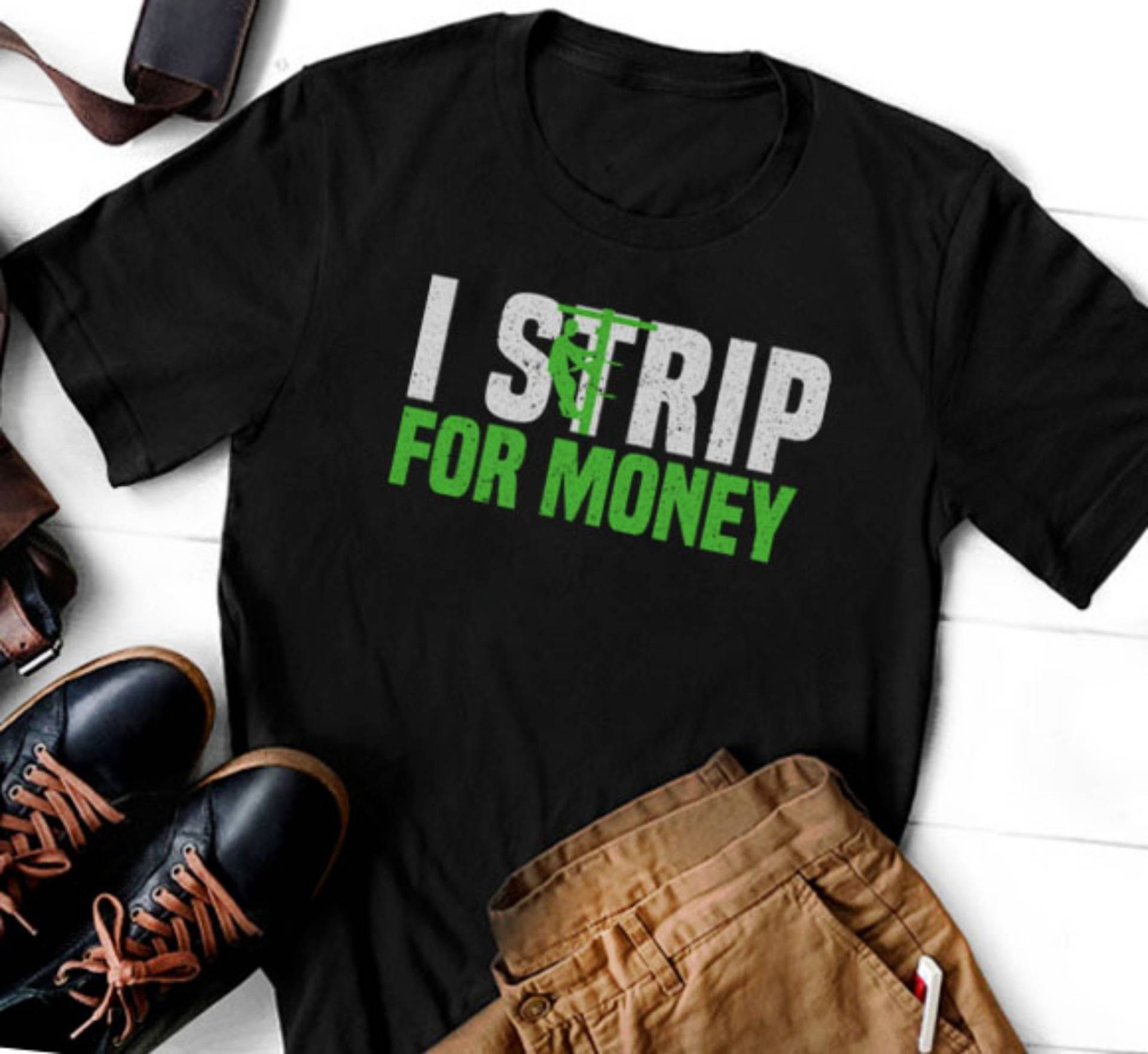 Ich Streife Für Geld Ab T-Shirt - Lustiges Elektriker Design, Electric Humor Shirt, Geschenk, Kurzarm Unisex von LoveelyShop