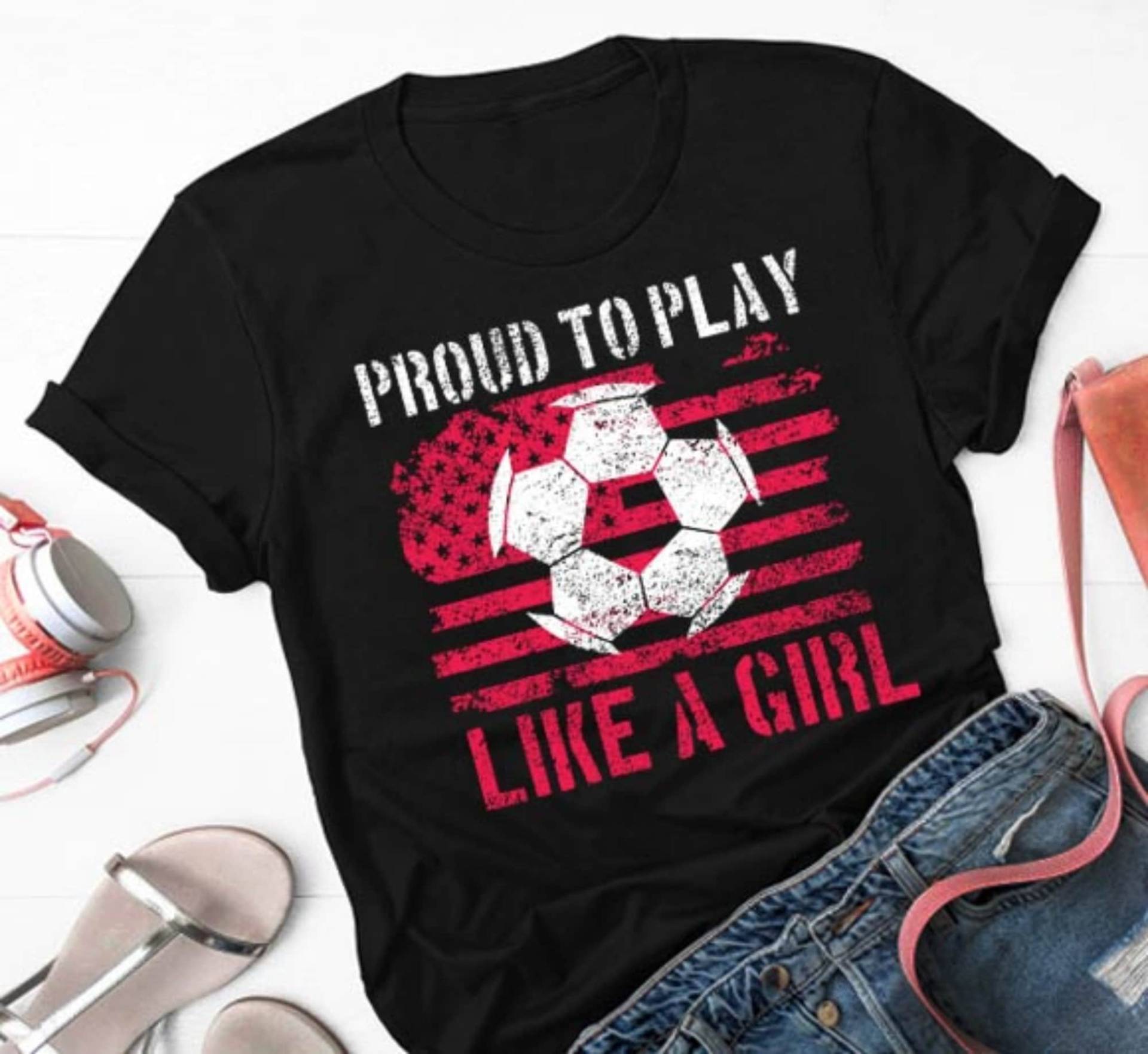 Us Frauen-Fußball-Team-T-Shirt Spieler-Fan Stolz, Usa Fußball-Trikot Zu Spielen, Kurzarm-Unisex-T-Shirt, Tank Top, Sweatshirt, Hoodie von LoveelyShop