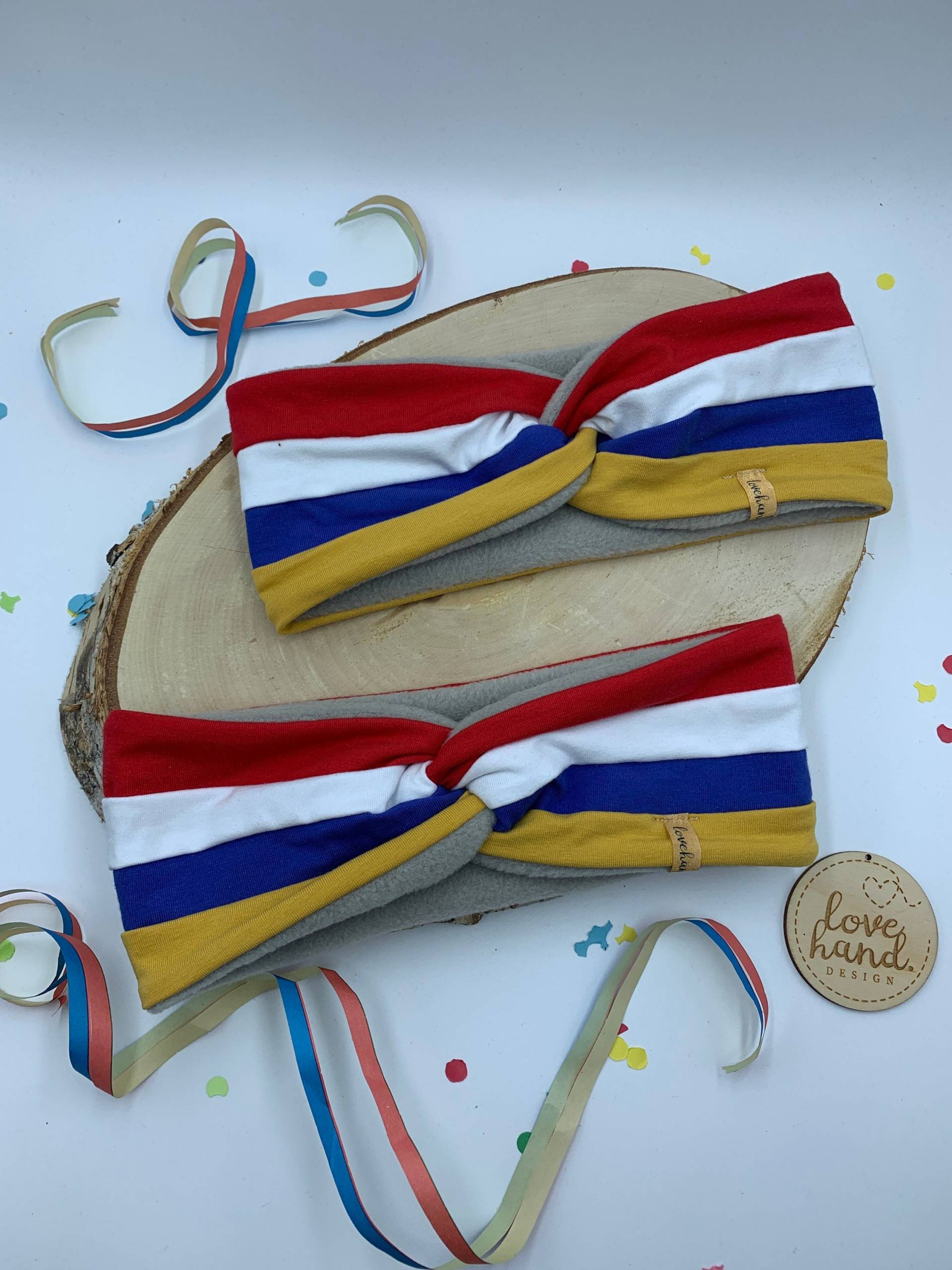 stirnband Haarband Fastnacht Fasching Karneval von Lovehanddesignshop