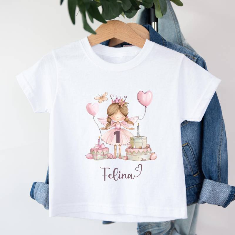 Geburtstagsshirt Für Mädchen, T-Shirt Personalisiert Zum Ersten Geburtstag, 1. Geschenk Kindergeburtstag Geburtstagskind von LovelingOfficial