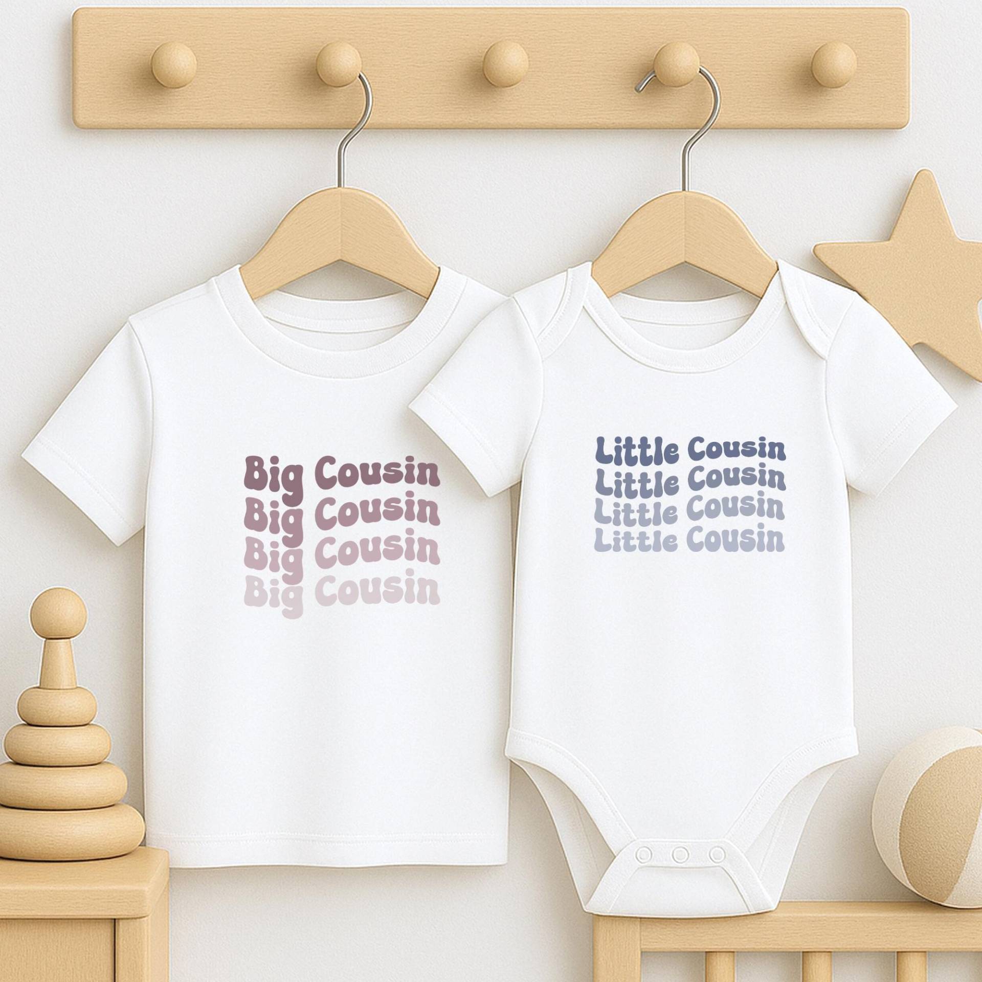 Große Cousine T-Shirt, Personalisierte Shirts Für Cousins, Schwangerschaft Verkünden, Geschenk Cousinen, Schwangerschaftsverkündung Familie von LovelingOfficial