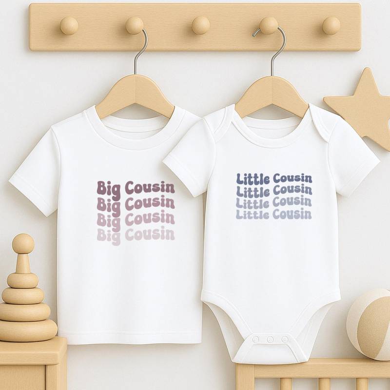 Große Cousine T-Shirt, Personalisierte Shirts Für Cousins, Schwangerschaft Verkünden, Geschenk Cousinen, Schwangerschaftsverkündung Familie von LovelingOfficial