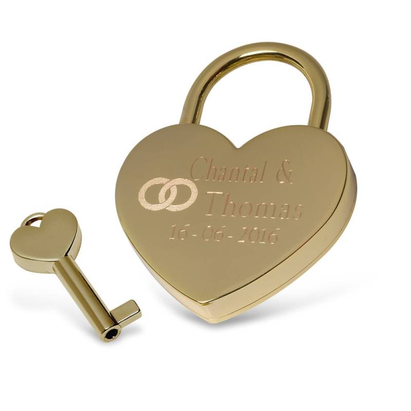 Liebesschloss // Hochzeitsgeschenk Personalisiertes Vorhängeschloss von Lovelockers