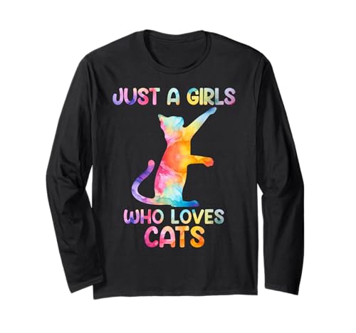 Watercolor Soloful Pet Cat Kitten just a girl who loves cats Langarmshirt Watercolor Soloful Pet Cat Kitten just a girl who loves cats Langarmshirt von Lovely Kitty Cat Clothing Co.