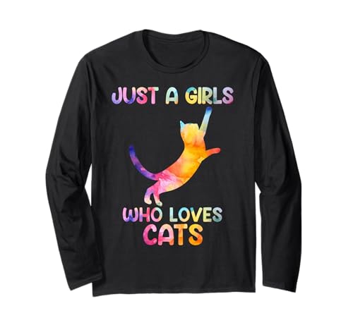 Watercolor Soloful Pet Cat Kitten just a girl who loves cats Langarmshirt Watercolor Soloful Pet Cat Kitten just a girl who loves cats Langarmshirt von Lovely Kitty Cat Clothing Co.