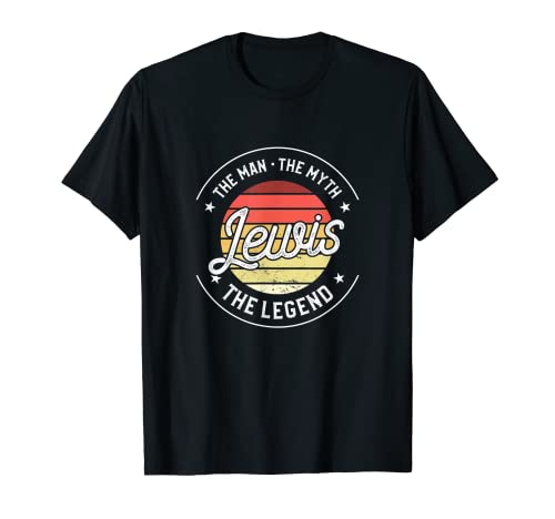 Herren Lewis Der Mann Der Mythos Die Legende T-Shirt Herren Lewis Der Mann Der Mythos Die Legende T-Shirt von Lovely Name Gift For Lewis