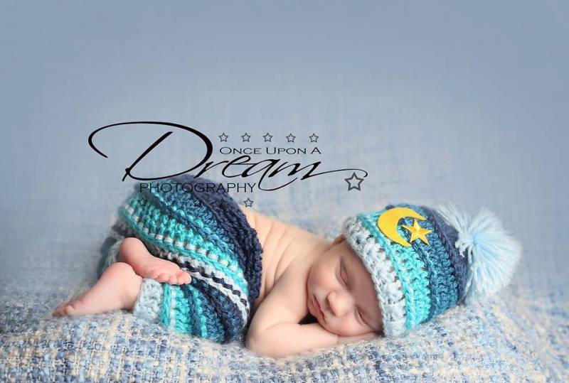 Mond Und Stern Neugeborene Baby Junge Gehäkelte Pom Mütze Hose .. Neugeborenen Foto Requisite. Gehäkelt Shower Geschenk ... Neugeborener von LovelyBabyKnits