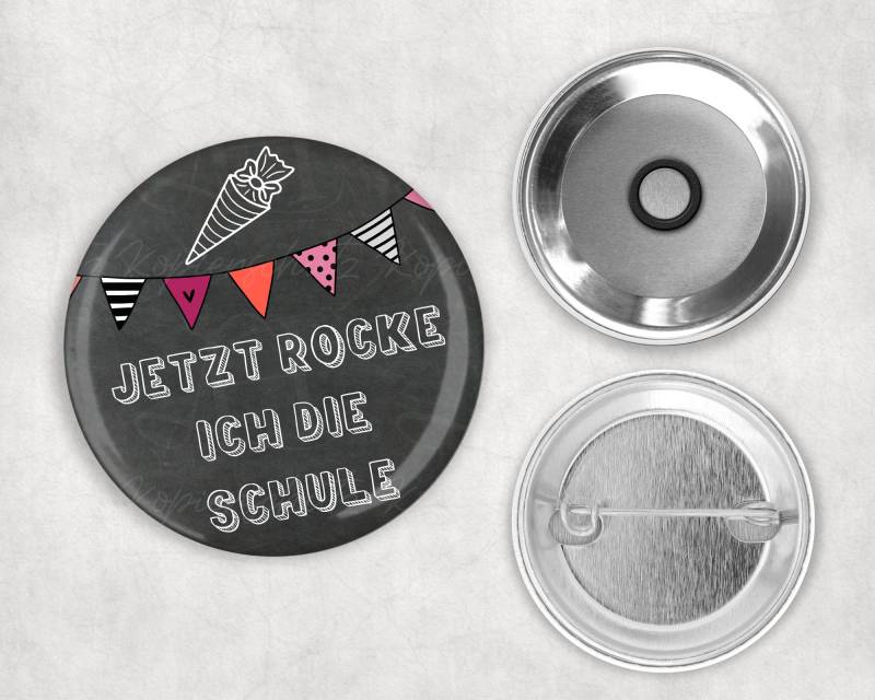 Button I Einschulung Schulkind Personalisiert Mit Magnet Oder Sicherheitsnadel Schulkind Tafel Look von LovelyHandmadeSiegen
