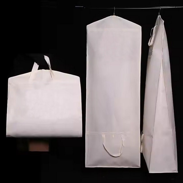 Ll-T100, Kleidersack Für Lange Brautkleider in Weißer Farbe, Atmungsaktiver Kleideraufbewahrungsack, Hochzeitskleidhülle, Überzugstasche Ll-T100, Kleidersack Für Lange Brautkleider in Weißer Farbe, Atmungsaktiver Kleideraufbewahrungsack, Hochzeitskleidhülle, Überzugstasche von LovelyLaceCouture