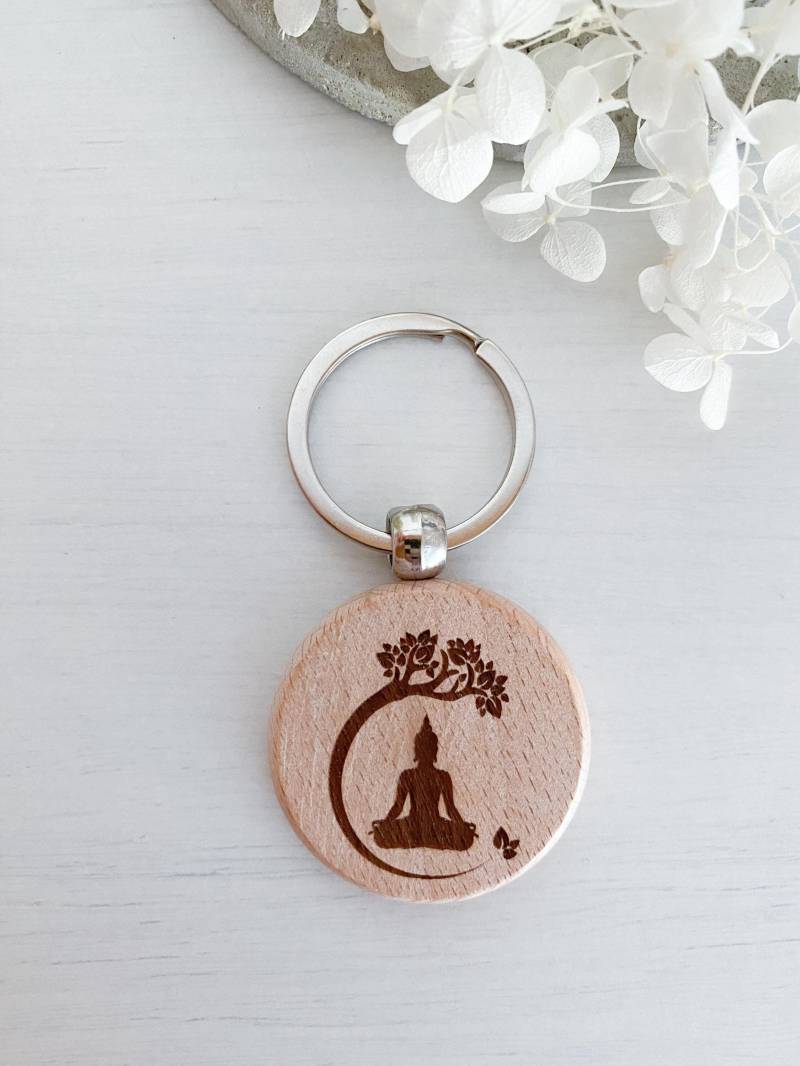 Schlüsselanhänger | Holzanhänger Taschenanhänger Rucksackanhänger Key Chain Yoga Namaste Schlüsselanhänger | Holzanhänger Taschenanhänger Rucksackanhänger Key Chain Yoga Namaste von DineundJo