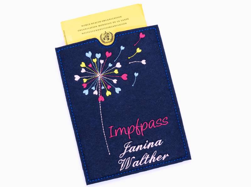 Impfpass - Pusteblume Name Impfpasshülle Mit von LovelyLoreleyShop