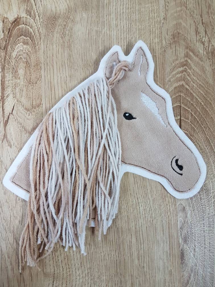 Applikation Pferd Hellbraun, Ohne Halfter, Aufnäher, Schultüte, Schulanfang, Einschulung Diy Projekte Horse For Your Projects von LovelyPresentsShop