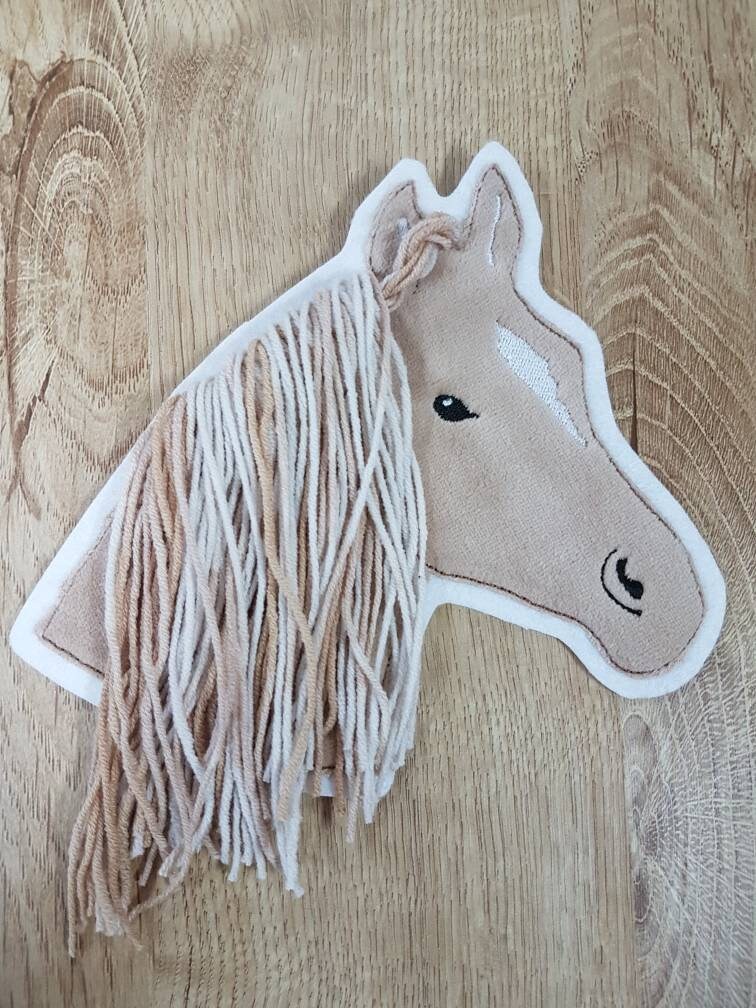 Applikation Pferd Hellbraun, Ohne Halfter, Aufnäher, Schultüte, Schulanfang, Einschulung Diy Projekte Horse For Your Projects von LovelyPresentsShop