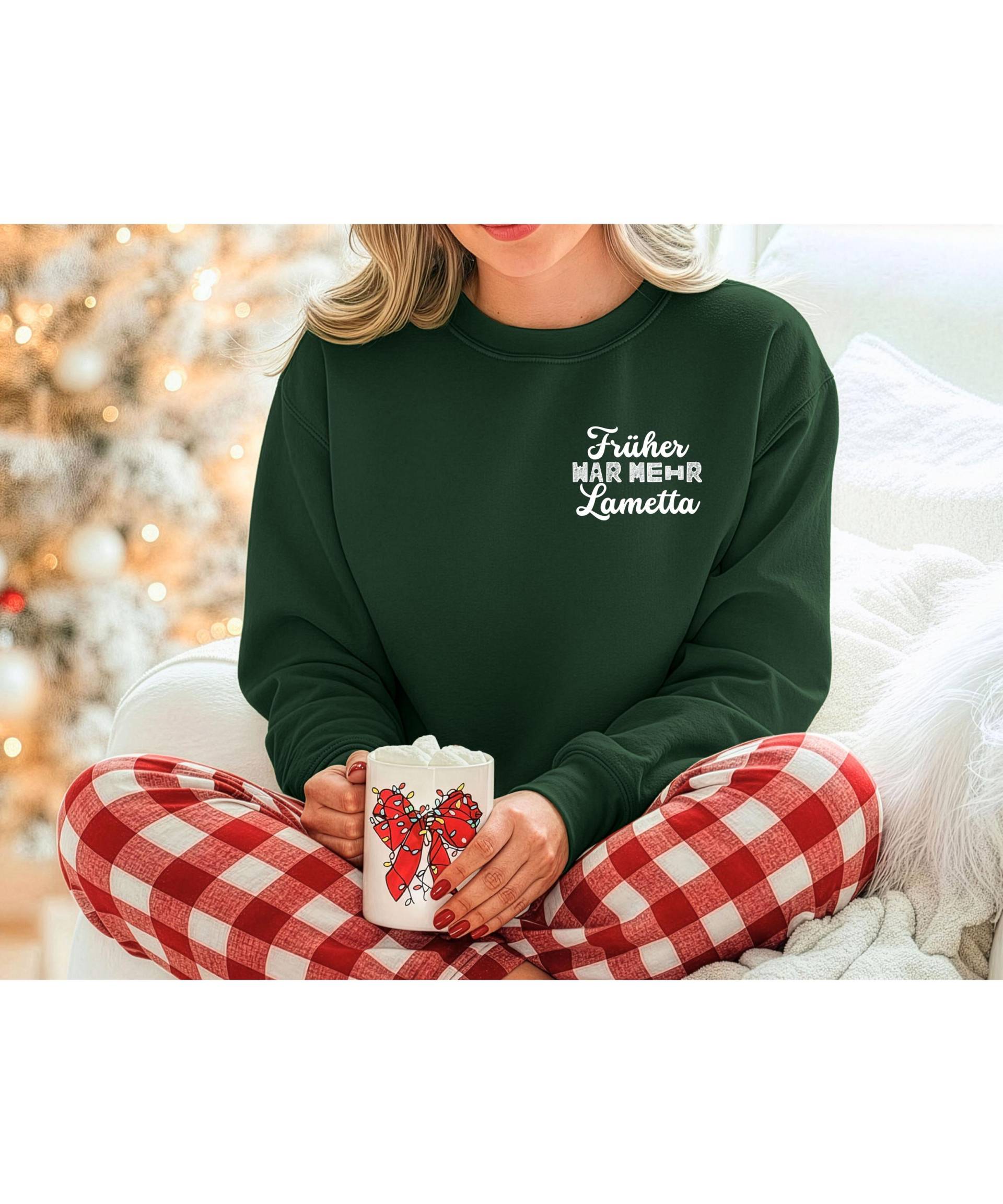 Sweatshirt Weihnachten, Früher War Mehr Lametta, Lustiger Pullover Für Weihnachtsfeier, T-Shirt Christmas, Lustig Sweatshirt Weihnachten, Früher War Mehr Lametta, Lustiger Pullover Für Weihnachtsfeier, T-Shirt Christmas, Lustig von LovelyShopByJFK