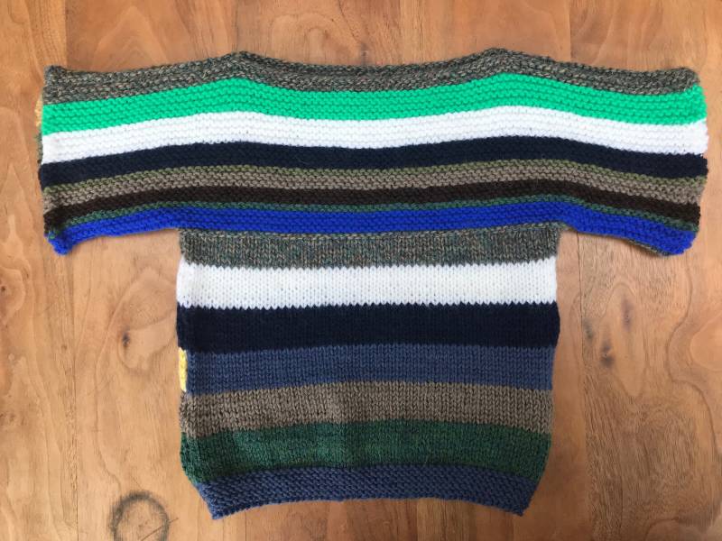Wunderschön Von Hand Gestreiften Wolle Pullover/Top, Kinder Jahrgang 18 Monate von LovelyTingsVintage