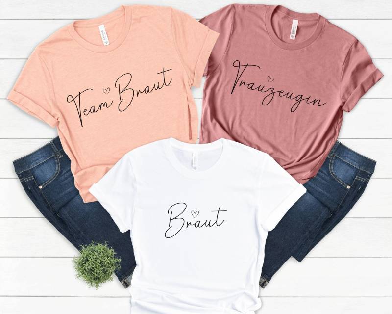 Jga T-Shirt Junggesellinnenabschied Party Team Braut Geschenk Hochzeit Trauzeugin Brautgeschenk Bride To Be Outfit Polterabend von LovelyTshirtDesignss