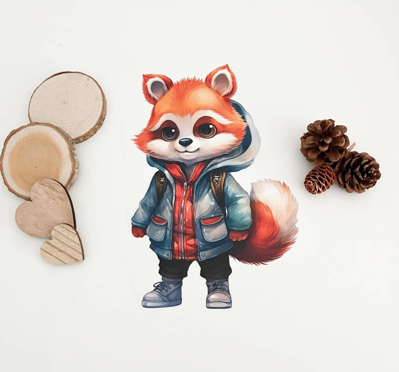 Bügelbild Cooler Fuchs 30x19cm von LovelyUnikat