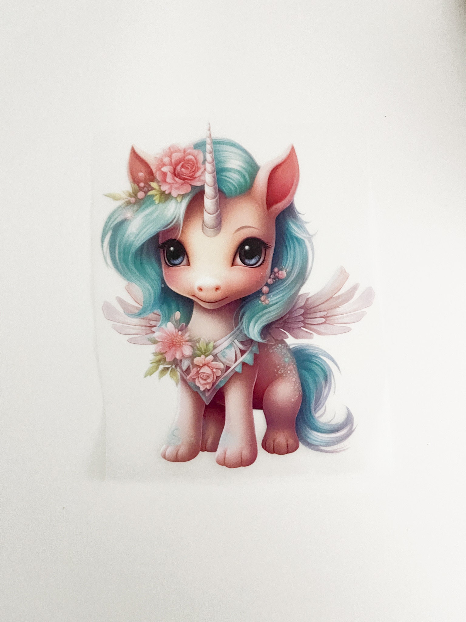 Bügelbild Einhorn Rosa von LovelyUnikat