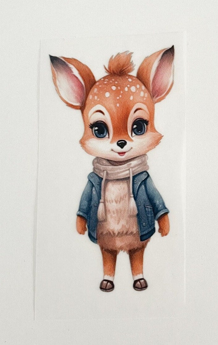 Mini Bügelbilder Wintertiere Mädchen von LovelyUnikat