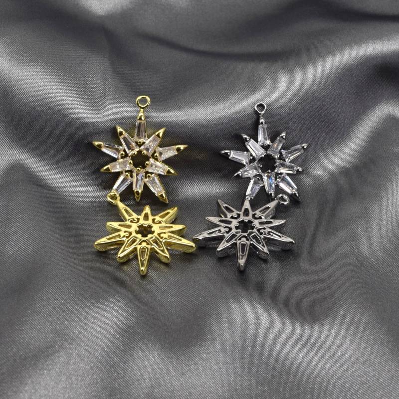 20mm Cross Marquee Pave-Charm von Lovelybeadllc