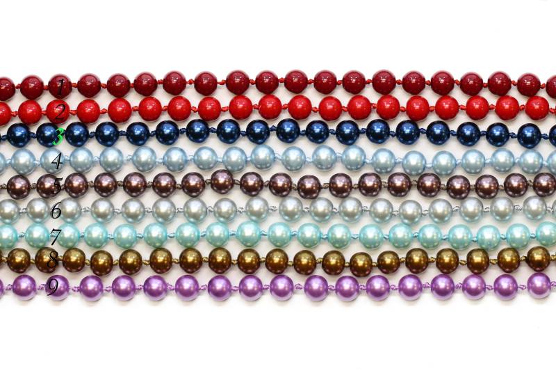 Wunderschöne Perlen Handgemachte Glasperle Doppelgeknotete Halsketten 52 Zoll Lang in 10mm von Lovelybeadllc