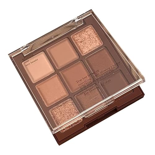 Lovelycat 9-Farben Glitter Lidschatten Make-up Palette, Lidschatten Pulver, Matte Hochpigmentierte Bunte,Cremige Textur für langanhaltende Lidschatten Pulver Kosmetik, natürliche wasserdichte (06#) von Lovelycat