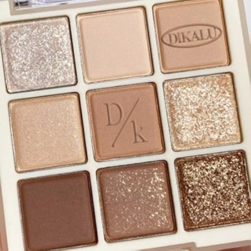 Lovelycat 9-Farben Glitter Lidschatten Make-up Palette, Lidschatten Pulver, Matte Hochpigmentierte Bunte,Cremige Textur für langanhaltende Lidschatten Pulver Kosmetik, natürliche wasserdichte (17#) von Lovelycat