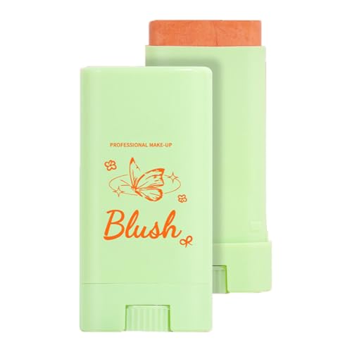 Lovelycat Bunter feuchtigkeitsspendender Stick Bunter Make-up Puder Stick Haltbarer natürlicher Nude Farbe Make-up Lidschatten Lippenbacke wasserdicht für alle Haut (orange, Einheitsgröße) von Lovelycat