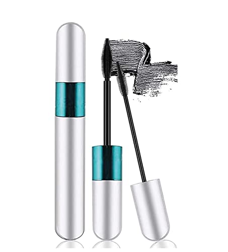 Lovelycat Lash Cosmetics Mascara 2 in 1 Thrive Mascara 4D Silk Fiber Lash Mascara für natürliche Verlängerung und Verdickungseffekt Den ganzen Tag exquisit voll lang dick wischfest Wimpern (Blue) von Lovelycat