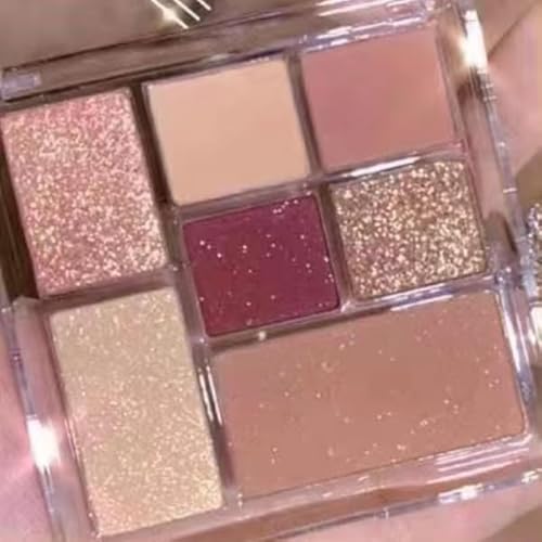 Lovelycat Lidschattenpalette,Lidschatten Makeup Palette,Matte Schimmer 9 Farben,Cremige Textur Lidschatten,Hochpigmentiert Bunt,Langanhaltend Wasserfest (04#) von Lovelycat