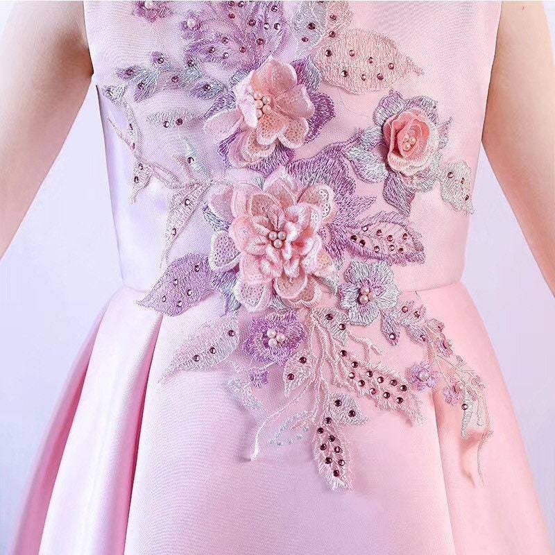 40cmx25cm Gestickte Blumen-Spitze Applikation Patch, Brautkleid Perlen Spitze Applikation, Abendkleid Gestickte Applikationen 40cmx25cm Gestickte Blumen-Spitze Applikation Patch, Brautkleid Perlen Spitze Applikation, Abendkleid Gestickte Applikationen von LovelylaceStore