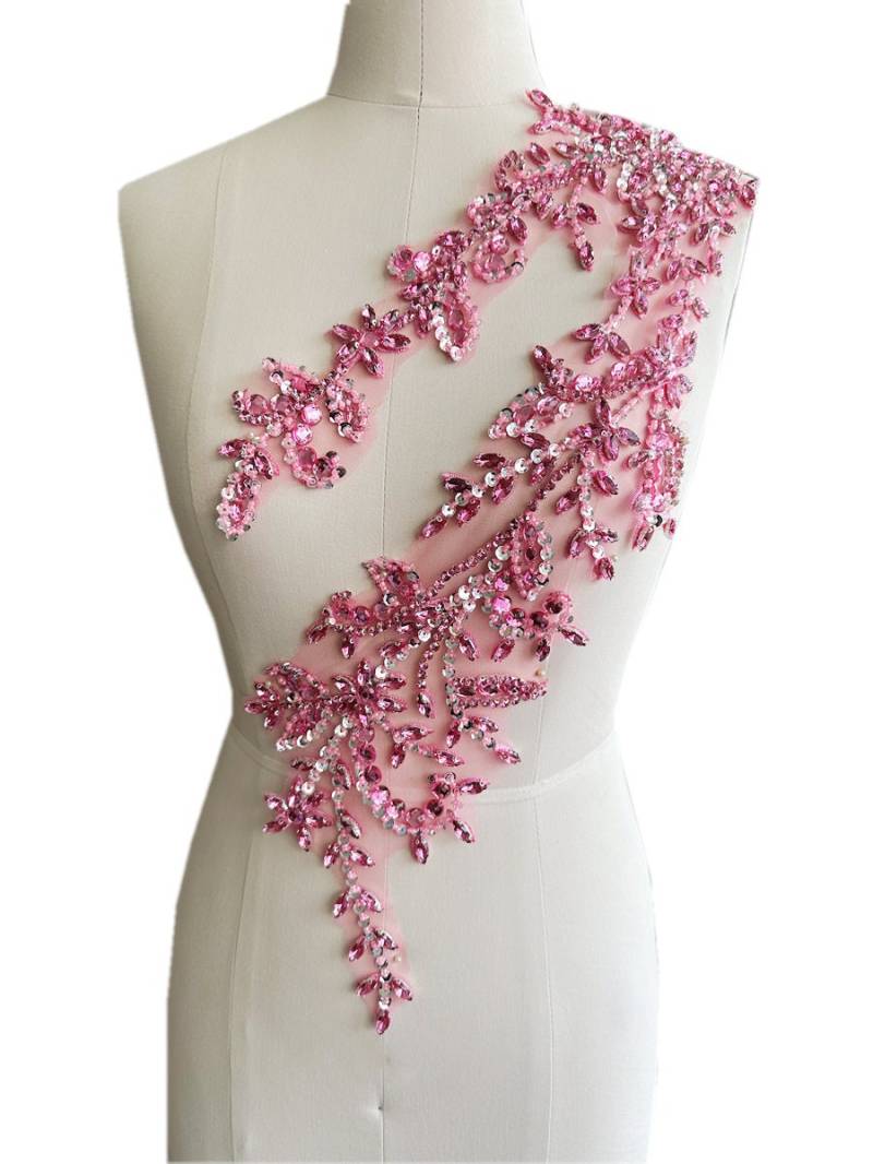 Luxuriöse Handgemachte Strass Perlen Applikation Patch, Hochzeit Brautkleid Helle Diamant Abendkleid Luxusdekoration von LovelylaceStore