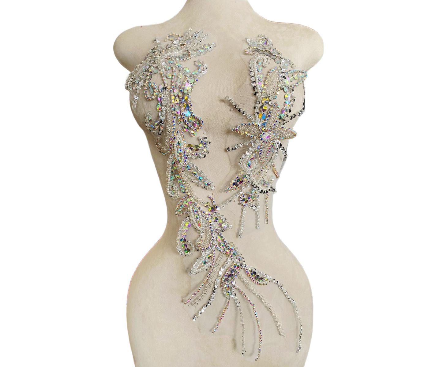 Luxuriöse Handgemachte Strass Perlen Patch, Hochzeitskleid Helle Diamant Vorne Brust Große Größe Spitze Applikation Abendkleid Zubehör Luxuriöse Handgemachte Strass Perlen Patch, Hochzeitskleid Helle Diamant Vorne Brust Große Größe Spitze Applikation Abendkleid Zubehör von LovelylaceStore