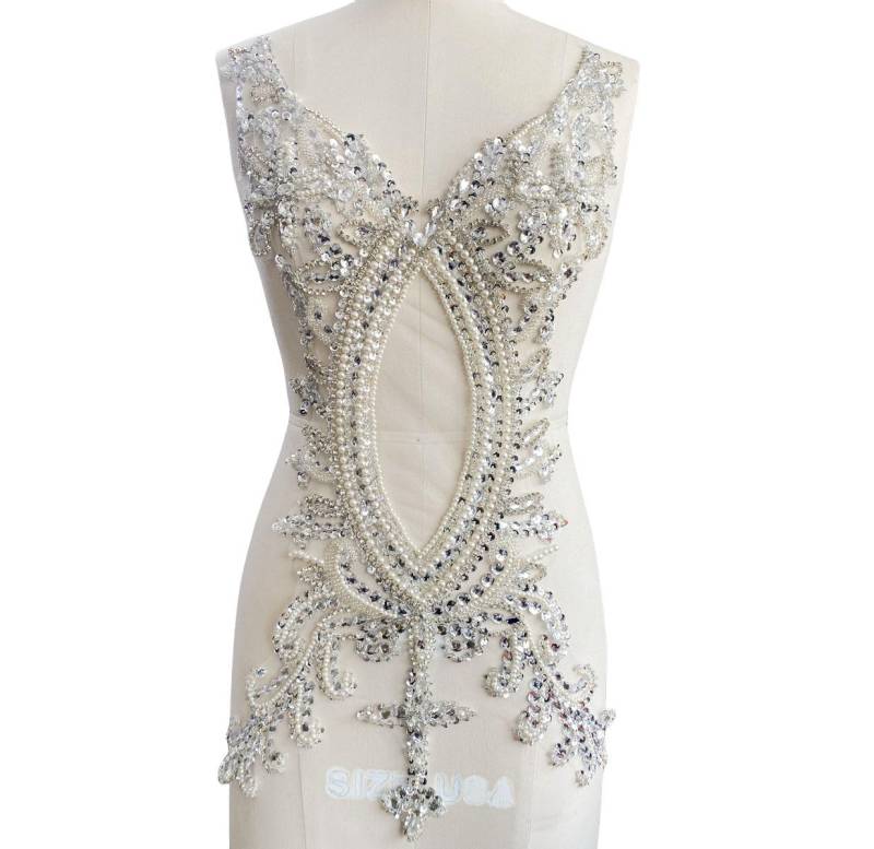 Luxuriöse Strass Applikationen Perlen Applikation Patch, Hochzeit Brautkleid Braut Diamant Abendkleid Zubehör Luxuriöse Strass Applikationen Perlen Applikation Patch, Hochzeit Brautkleid Braut Diamant Abendkleid Zubehör von LovelylaceStore