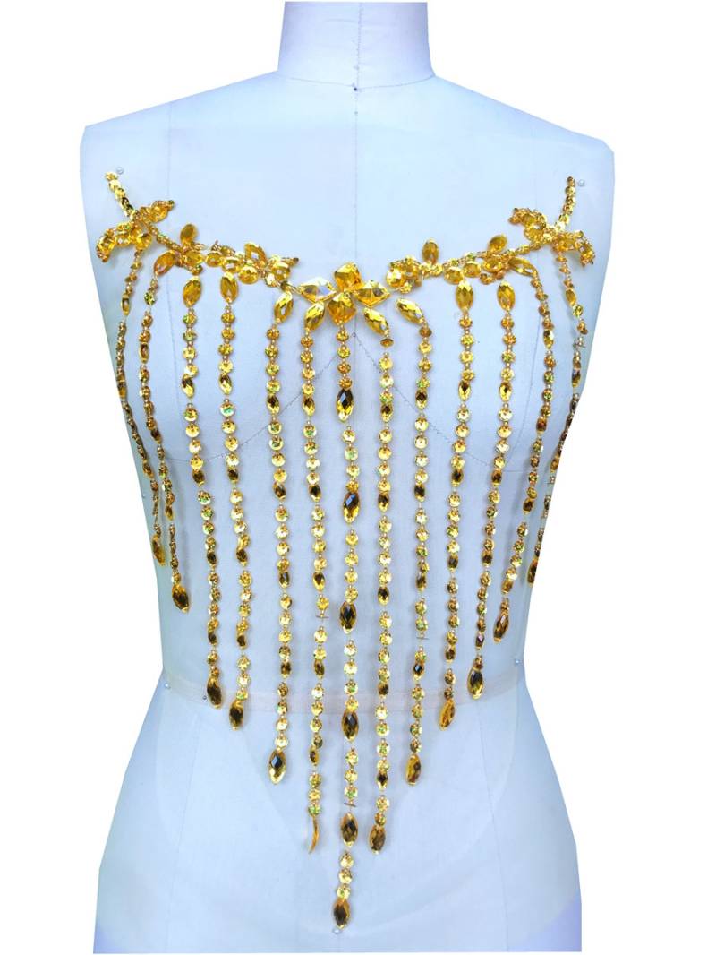 Luxuriöse Strass Applikationen Perlen Brust Applikation Patch, Hochzeit Brautkleid Helle Diamant Abendkleid Zubehör Luxuriöse Strass Applikationen Perlen Brust Applikation Patch, Hochzeit Brautkleid Helle Diamant Abendkleid Zubehör von LovelylaceStore