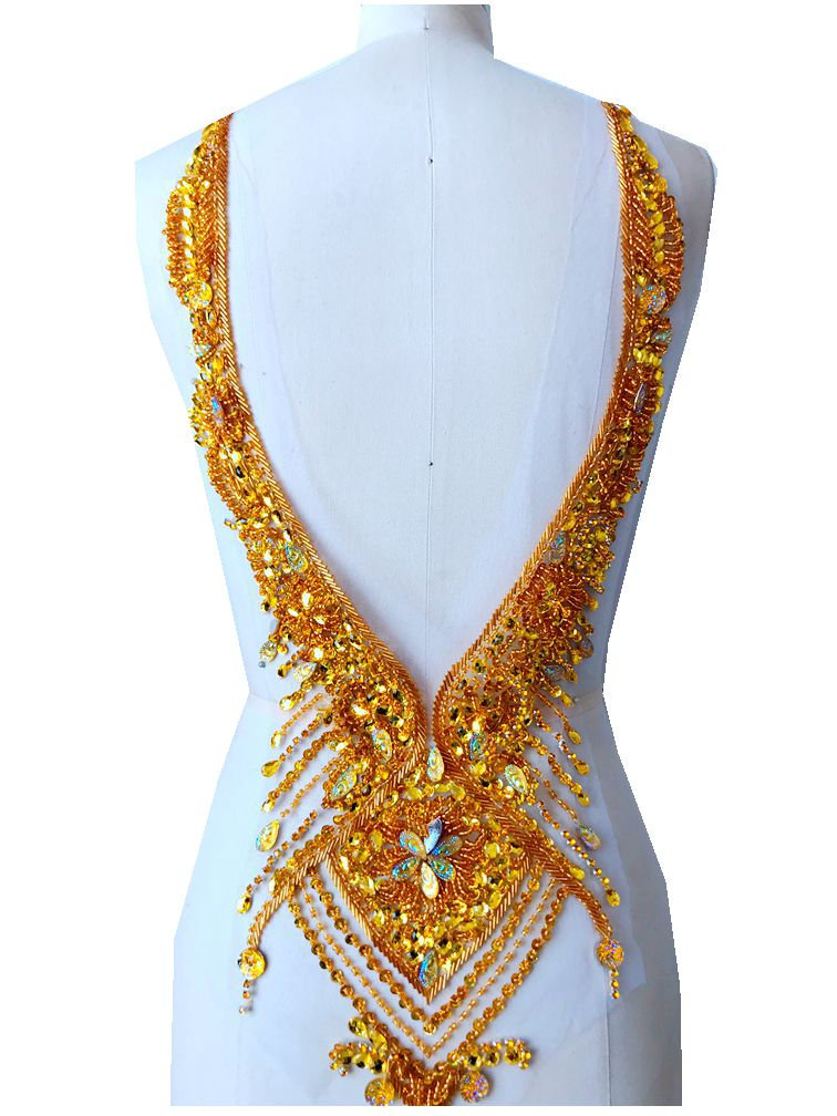 Luxuriöse Strass Applikationen Perlen Zurück Applikation Patch, Hochzeit Brautkleid Diamant Abendkleid Zubehör Luxuriöse Strass Applikationen Perlen Zurück Applikation Patch, Hochzeit Brautkleid Diamant Abendkleid Zubehör von LovelylaceStore