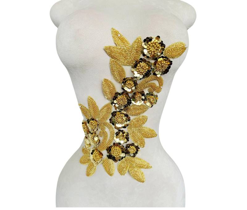 Solide Perlen Blumen Stickerei Spitze Applikation Patch, Handgemachte Brautkleid Applikation, Abendkleid Gestickte Applikationen Solide Perlen Blumen Stickerei Spitze Applikation Patch, Handgemachte Brautkleid Applikation, Abendkleid Gestickte Applikationen von LovelylaceStore
