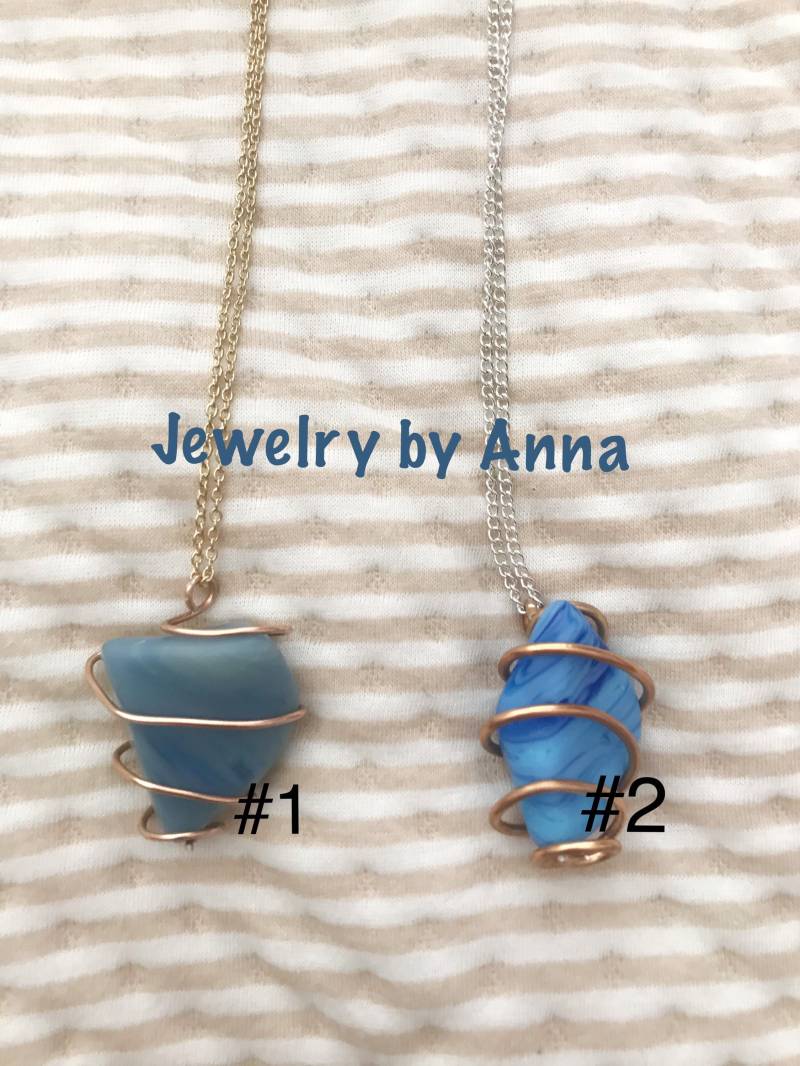 Cullet | Glas Halsketten Cullet | Glas Halsketten von Lovelyladiess