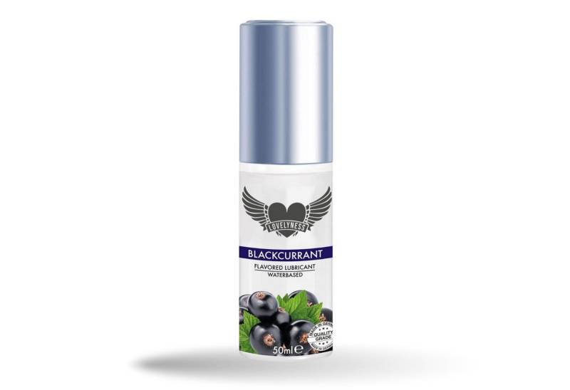 Lovelyness Gleitgel - Massageöl 2in1 mit Geschmack Beere 50ml von Lovelyness