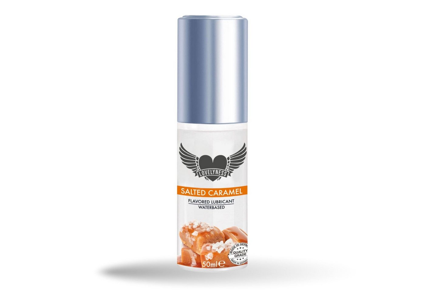 Lovelyness Gleitgel - und Massageöl 2in1 mit Geschmack Caramel 50ml, 2in1 Massageöl und Gleitgel von Lovelyness