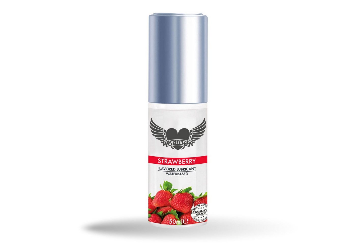 Lovelyness Gleitgel - und Massageöl 2in1 mit Geschmack Erdbeere 50ml von Lovelyness