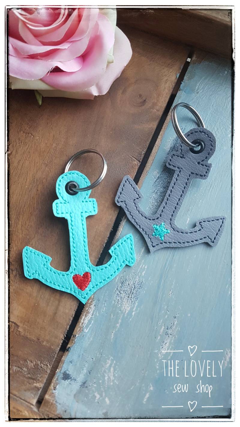 Schlüsselanhänger Anker von LovelysewshopDE
