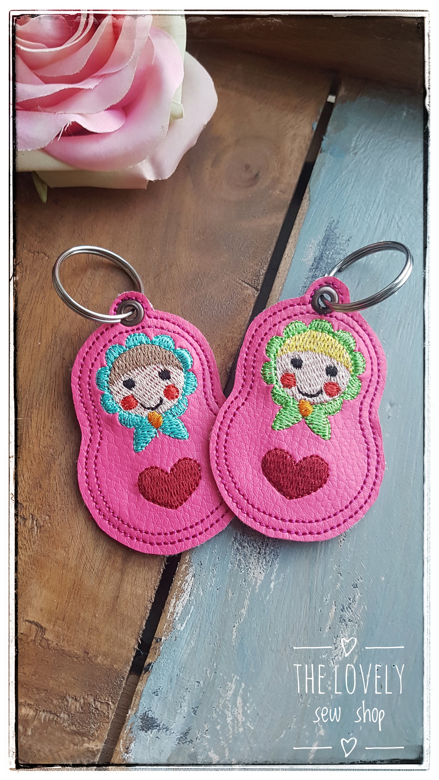 Schlüsselanhänger Matroschka von LovelysewshopDE