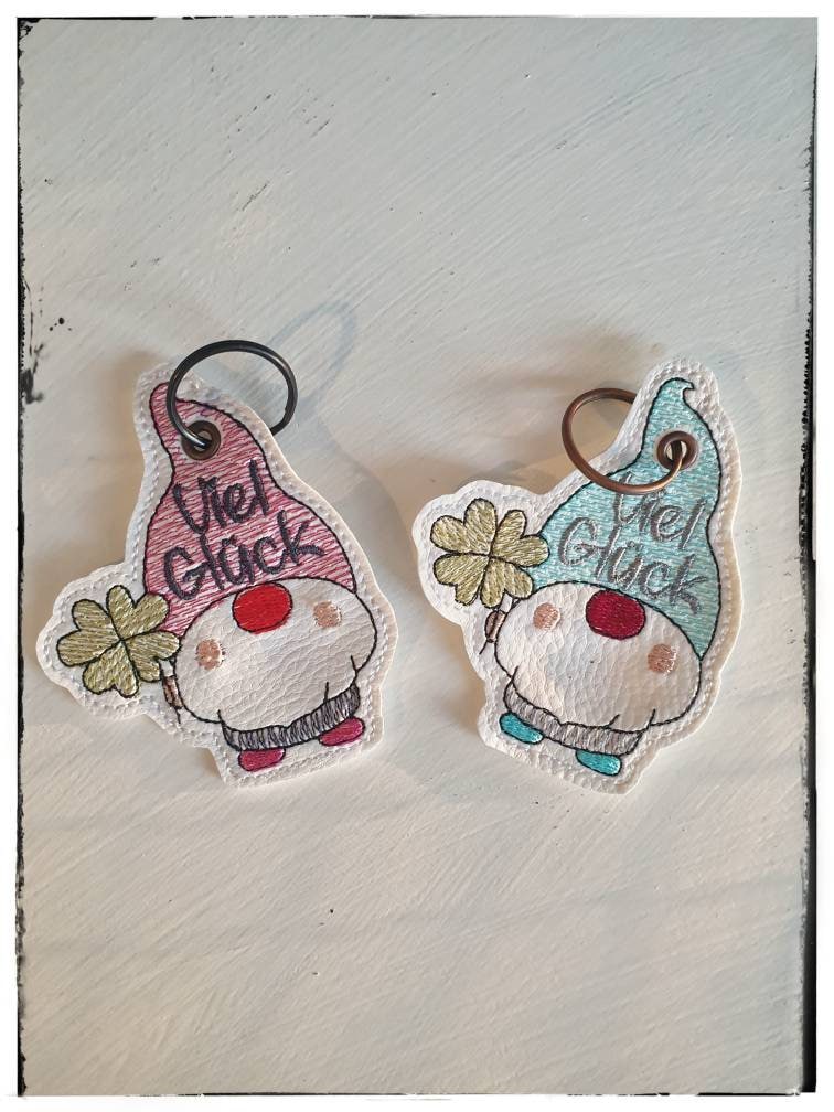 Schlüsselanhänger Wichtel, Glücksbringer von LovelysewshopDE