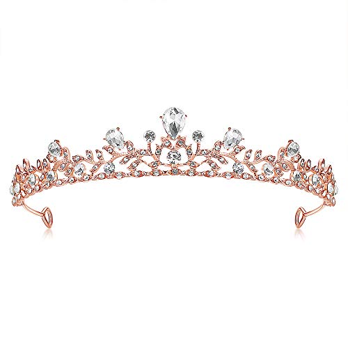Lovelyshop Royal Kristall Princess Hochzeit Legierung Kopfschmuck - Roségold von Lovelyshop