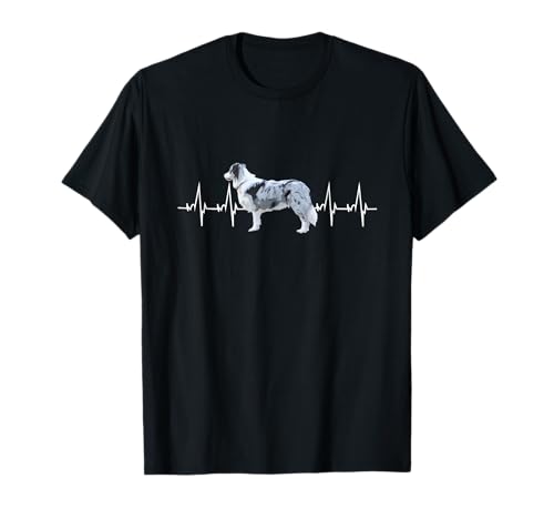 Herzschlag Pulslinie Design Border Collie Geschenk T-Shirt Herzschlag Pulslinie Design Border Collie Geschenk T-Shirt von Lovemybello Hunde Designs