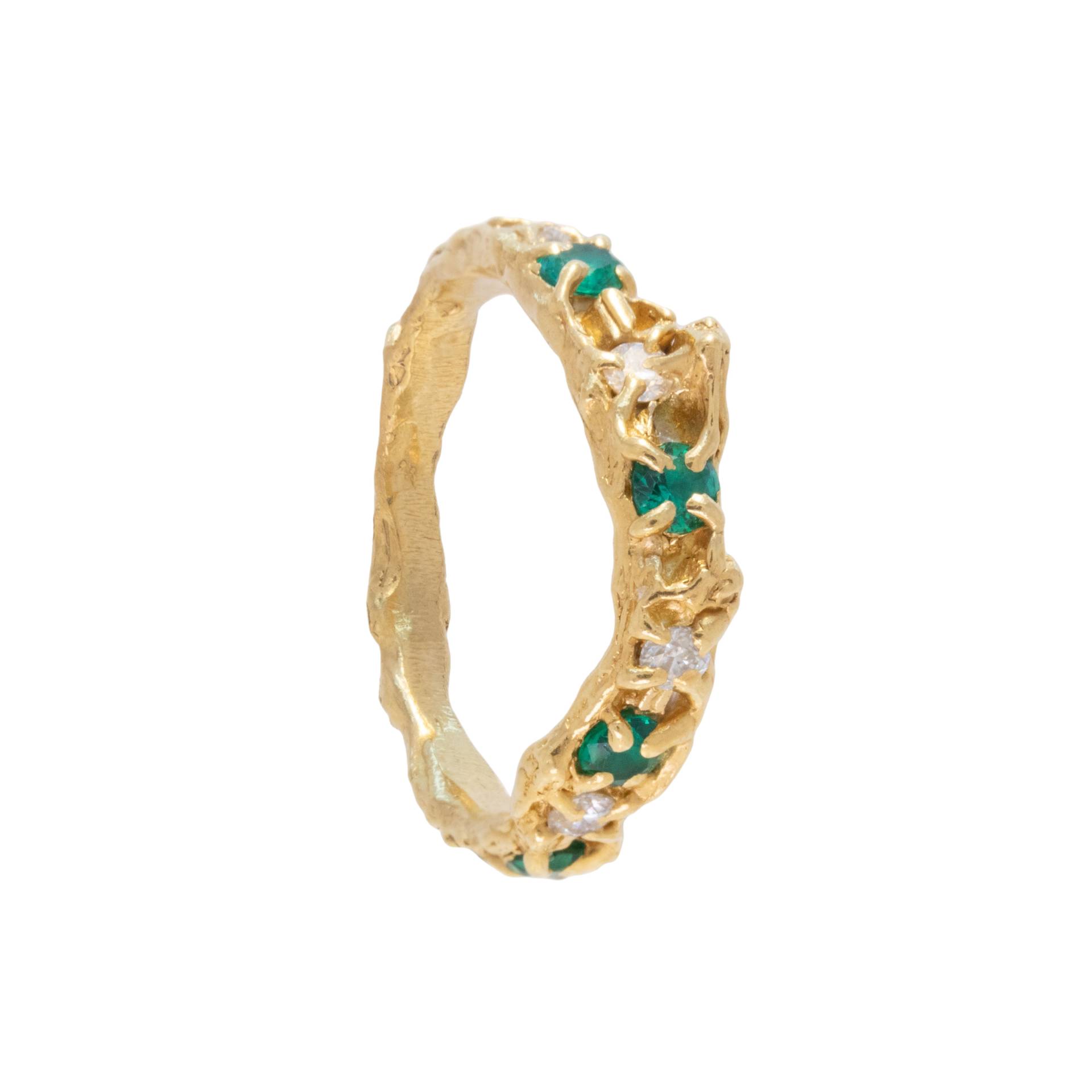 Alba Emerald Moissanite Ring - Gold - Loveness Lee - Rings Alba Emerald Moissanite Ring - Gold - Loveness Lee - Rings von Loveness Lee