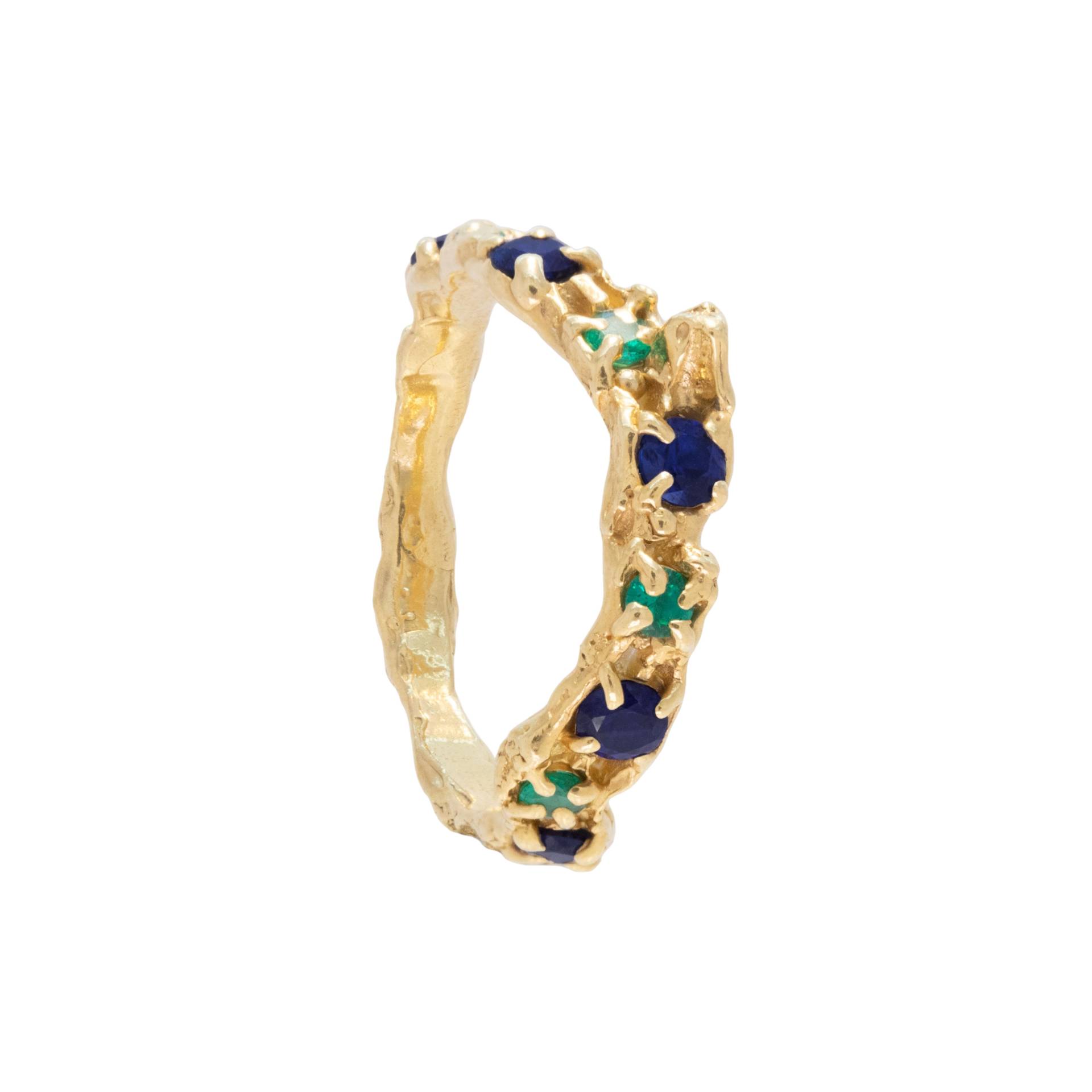 Alba Sapphire Emerald Ring - Beige - Loveness Lee - Rings Alba Sapphire Emerald Ring - Beige - Loveness Lee - Rings von Loveness Lee