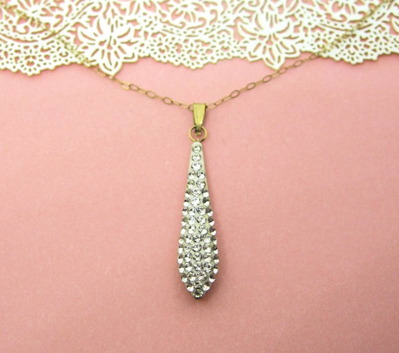 9 Ct Gold Funkelnde Anhänger 2 Seiten Zirkone Vintage von Lovenna