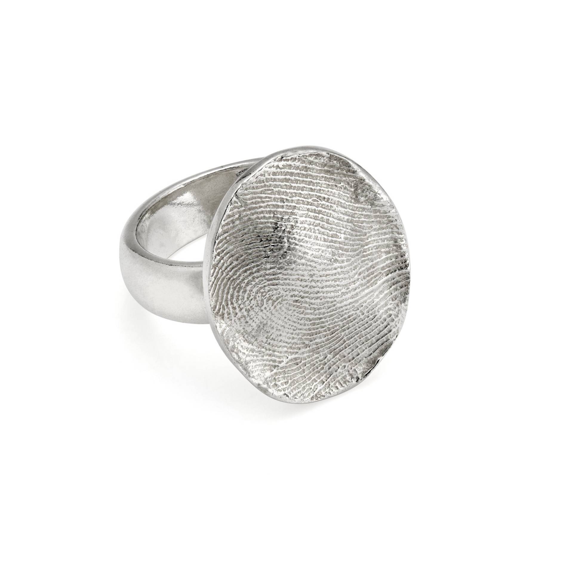 Loveprint Sterling Silber Oval Ring von Loveprint